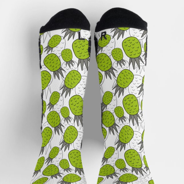 Chaussette Fruit motif transparent | motif de surface de frui (Haut)