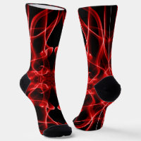 Fumée rouge minimaliste symétrique noir