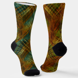 Chaussette Fun Mismatch Odd Sox Motif de Noël Plaid