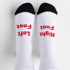 FUNNY ! Chaussettes - Pied droit gauche - Rouge