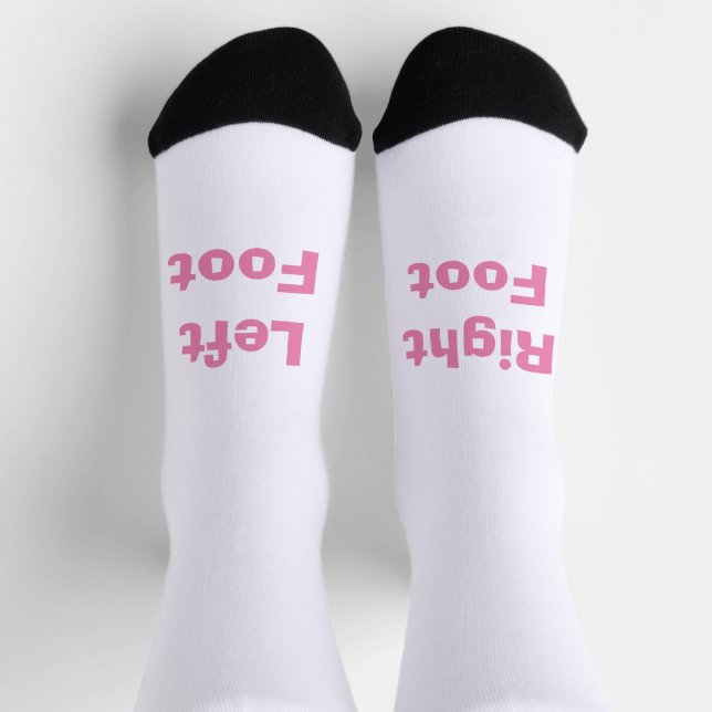 Chaussette FUNNY ! Chaussettes - Pied gauche à droite - Rose (Haut)