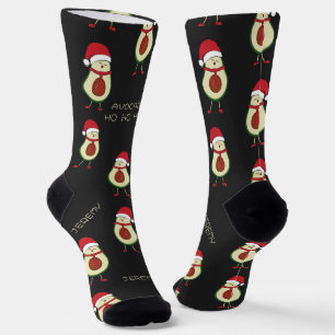 Chaussette Funny Pun Avocado Red Black Chaussettes
