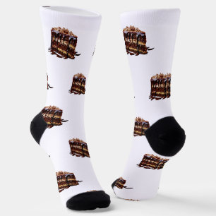 Chaussette Gâteau au chocolat multi-couche indulgent de Slipp