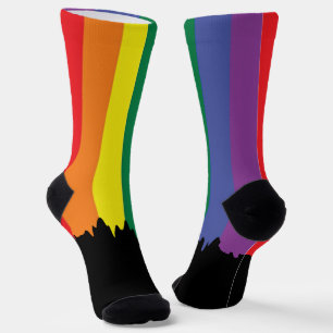 Chaussette Gay pride arc-en-ciel coloré LGBT