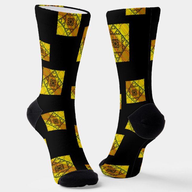 Chaussette Géométrie fractale (Angulaire)