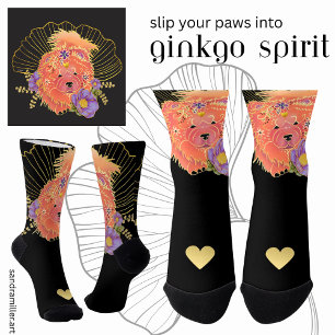 Chaussette GINKGO SPIRIT Chow dog