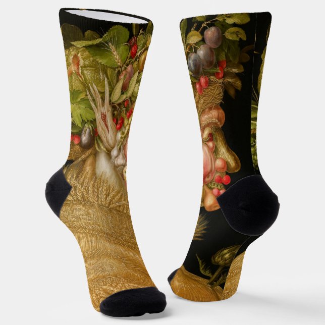 Chaussette Giuseppe Arcimboldo - Été (Angulaire)