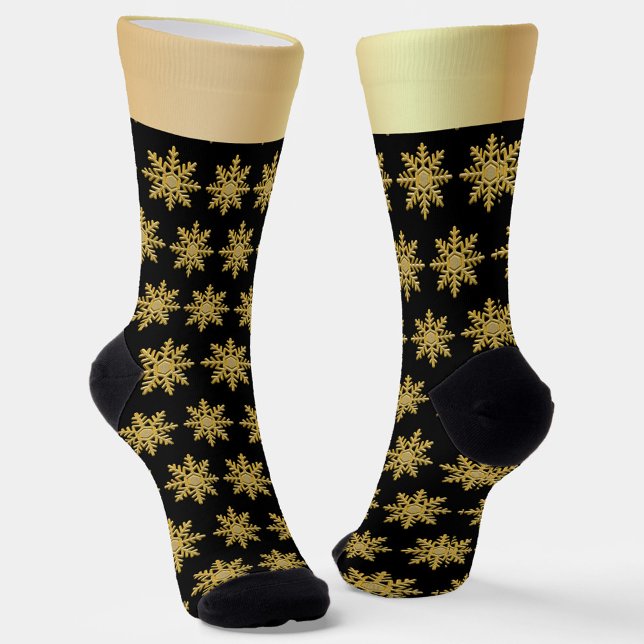 Chaussette Golden Snowflakes (Créateur téléchargé)