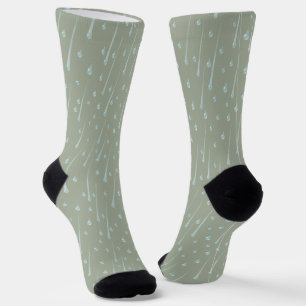 Chaussette Gouttes de pluie qui tombent Mignon Jour de pluie