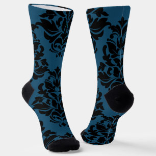 Chaussette Grand Damas Turquoise profond 1