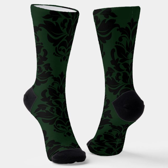 Chaussette Grand Damas vert profond 1 (Angulaire)