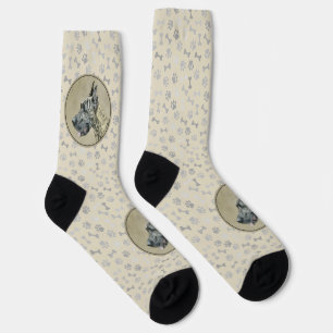 Chaussette Grande Danse (Brindle) Peinture - Art Chien origin