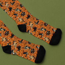 Graphiques Halloween de style vintage orange et no