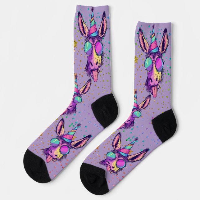 Chaussette Gras, Bright Donkey dans la conception de lunettes (Gauche)