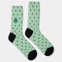 Green Clover Feuille Motif St Patrick's Day