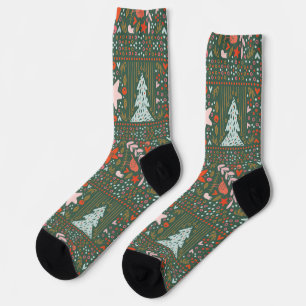 Chaussette Green Festitel Pastel Joyeux Noël