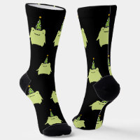 Grenouille verte kawaii d'anniversaire - Motif de