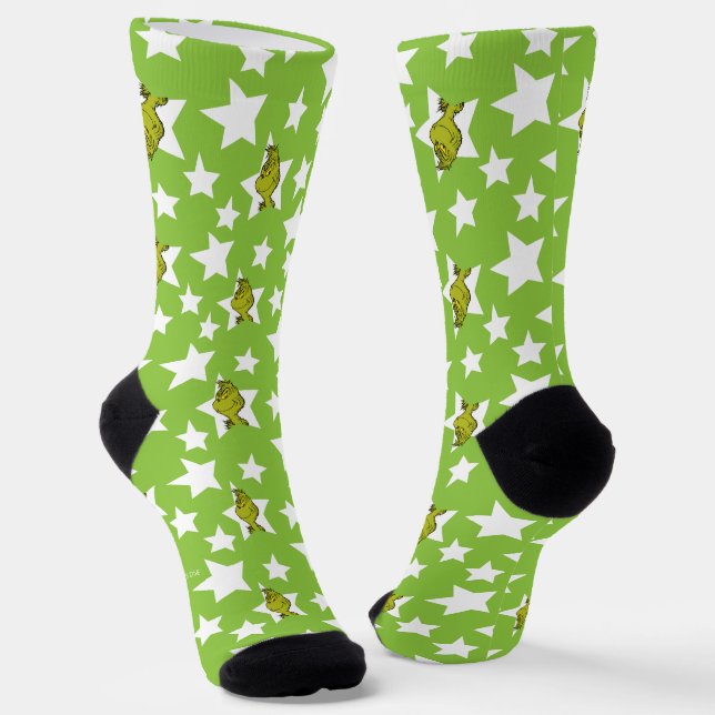 Chaussette Grinch Peeking Star Pattern (Angulaire)