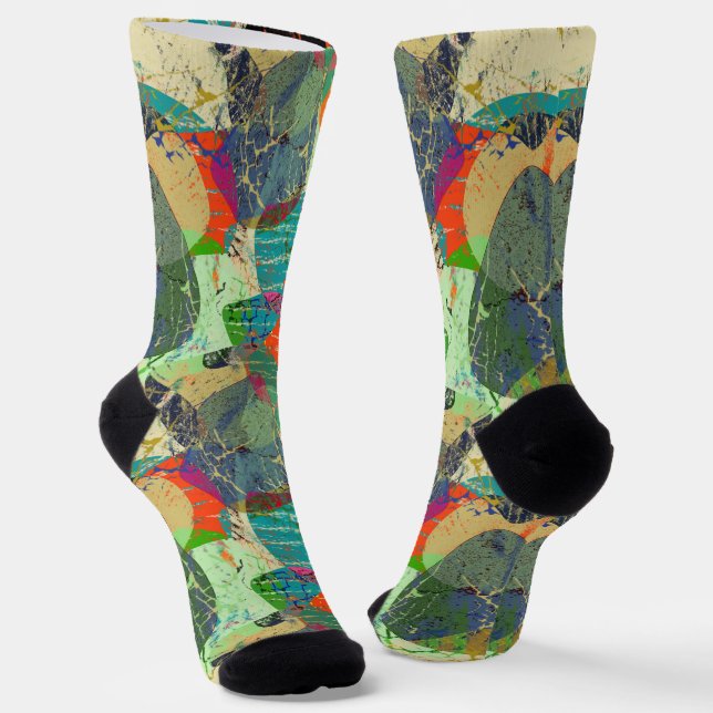 Chaussette Grunge abstrait. (Angulaire)
