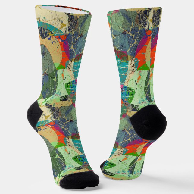 Chaussette Grunge abstrait. (Angulaire)