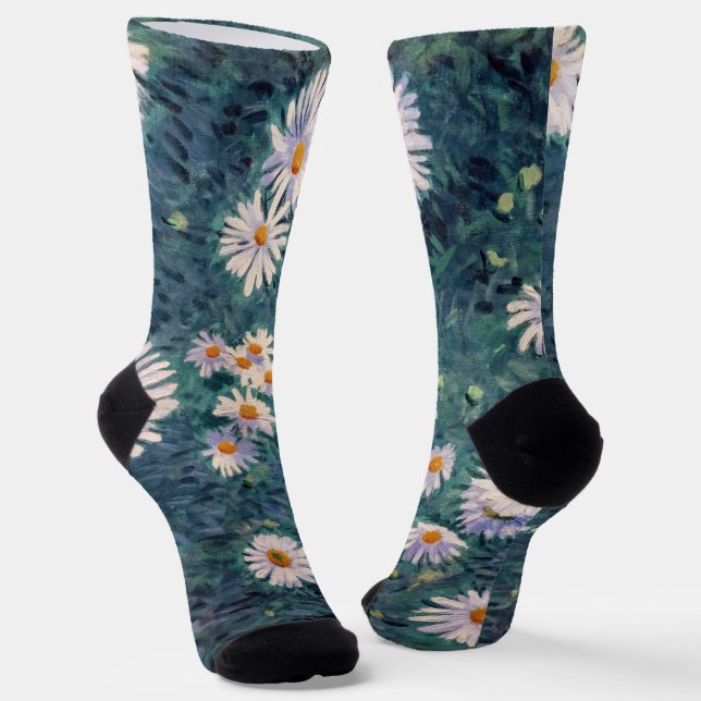 Chaussette Gustave Caillebotte - Lit de marguerites, détails (Angulaire)