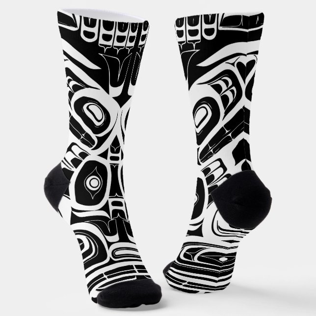 Chaussette Haida Eagle Thunderbird (Nord-Ouest de la Colombie (Angulaire)