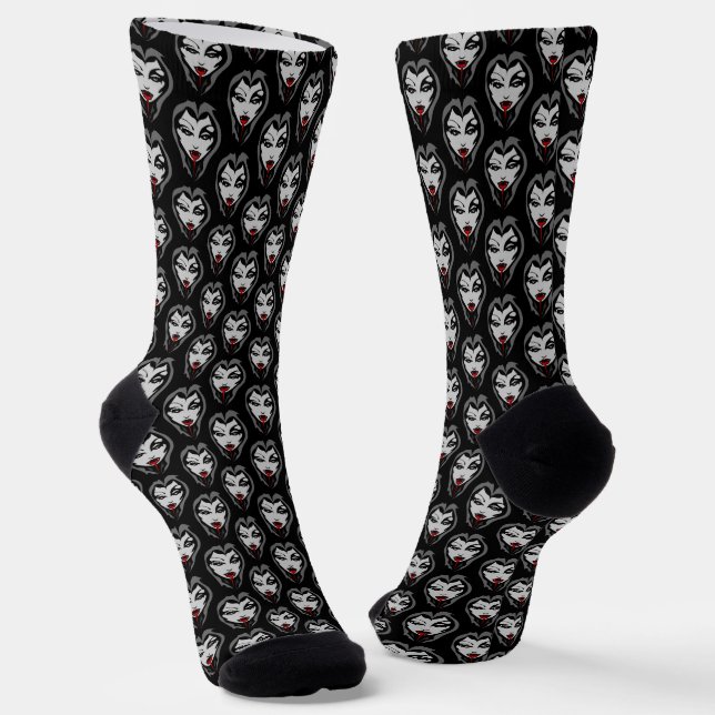Chaussette Halloween Costume Socks Vampire Girl Socks (Angulaire)