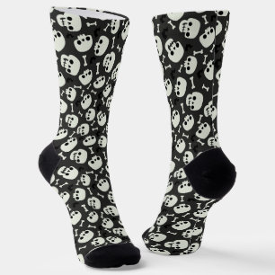 Chaussette Halloween crâne Motif sans marque