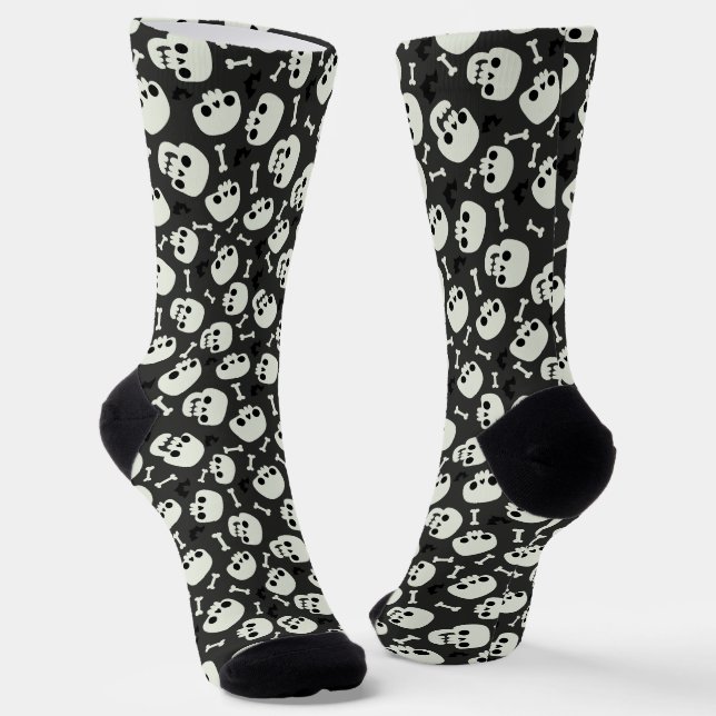 Chaussette Halloween crâne Motif sans marque (Angulaire)