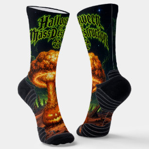 Chaussette Halloween de destruction massive Citrouille radioa