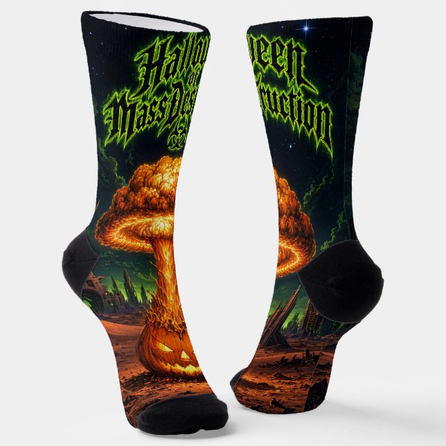 Chaussette Halloween de destruction massive Jack o Lantern to (Angulaire)