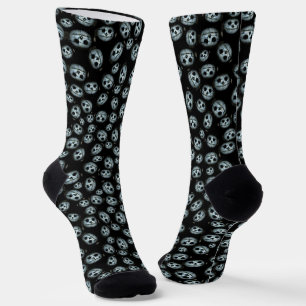 Chaussette Halloween déplaisant Citrouille blanc