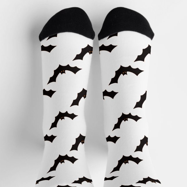 Chaussette Halloween, Motif De Chauves-Fours, Trick Ou Treat, (Haut)