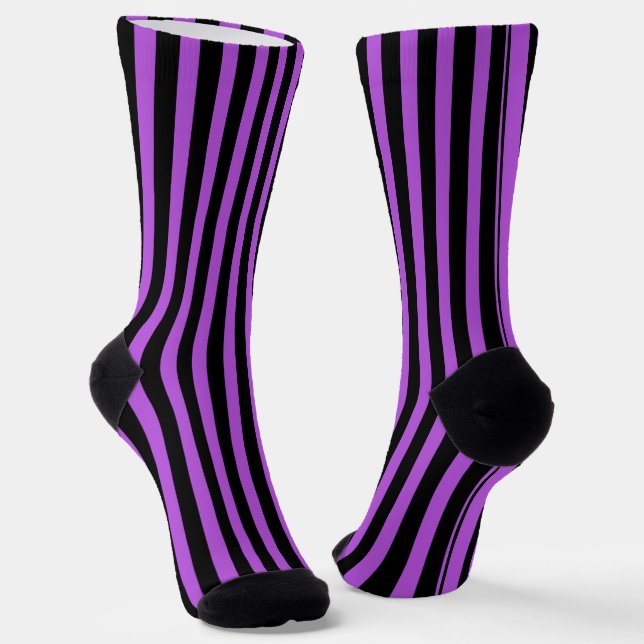Chaussette Halloween Poison violet et noir (Angulaire)