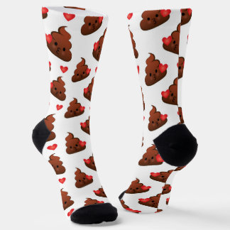 Chaussette Happy Poop Emoji Socks Emoticon Pile of Poo