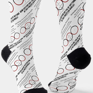 Chaussette Heisenberg, l'incertitude Humour de physique du pr