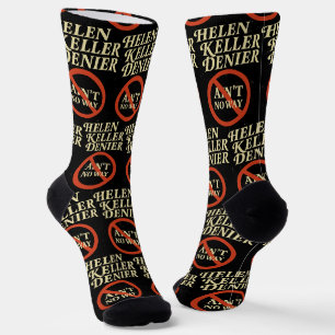 Chaussette Helen Keller Dénonciateur Y'a Pas Moyen Mème Vinta