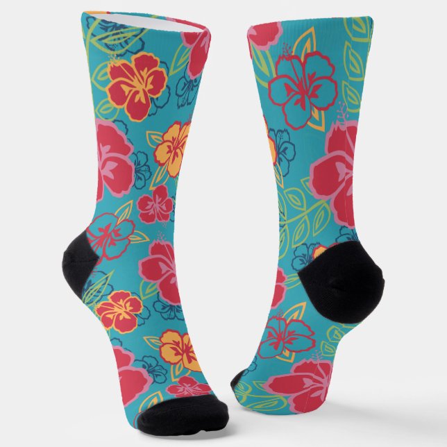 Chaussette Hibiscus hawaïen (Angulaire)