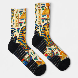 Chaussette Hiéroglyphes égyptiens antiques et pharaoniques