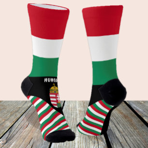 Chaussette Hongrie, mode, drapeau hongrois, patriotique