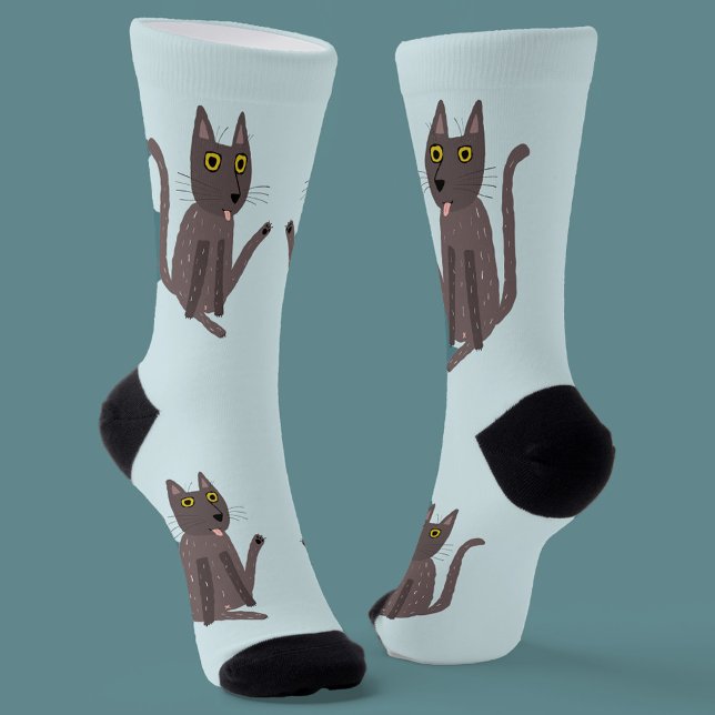 Chaussette Humour drôle de chat (Créateur téléchargé)