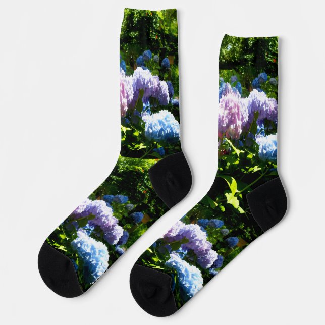Chaussette Hydrangea Flower Garden Crew Socks (Gauche)