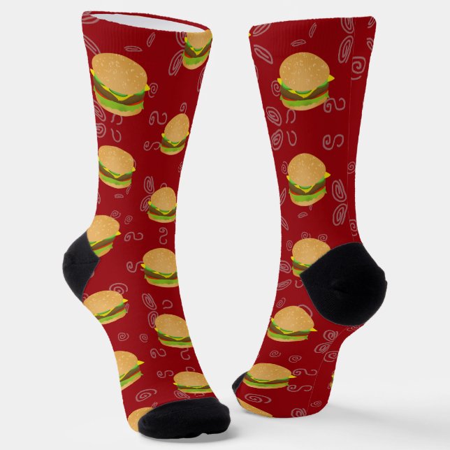 Chaussette I Love Cheeseburgers (Angulaire)