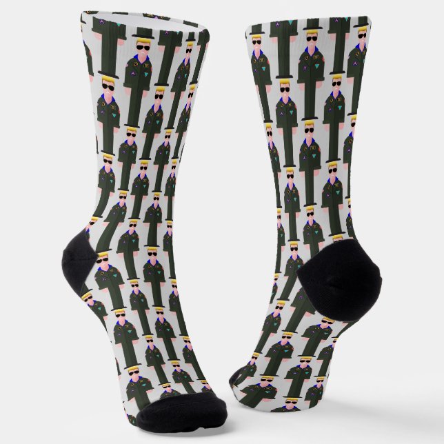 Chaussette Iceman – 80s Icon Pattern Crew Socks (Angulaire)