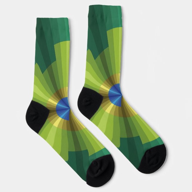 Chaussette Illusion de paon (Droite)