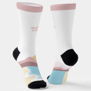 Chaussette Illustration de la nature du texte personnalisé