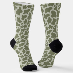 Chaussette Impression de vache verte Sage