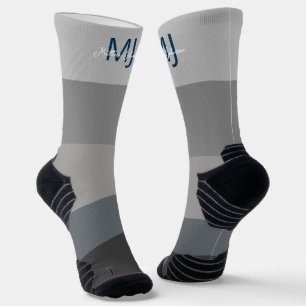 CHAUSSETTE INITIATIVES DE MONOGRAM NOM GRAY GRADIENT LINE MOT