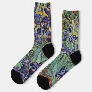 Chaussette Iris de Van Gogh Peinture Impressionniste
