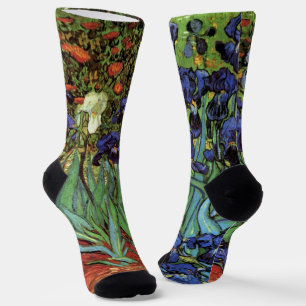 Chaussette Iris de Vincent van Gogh, Art du jardin vintage